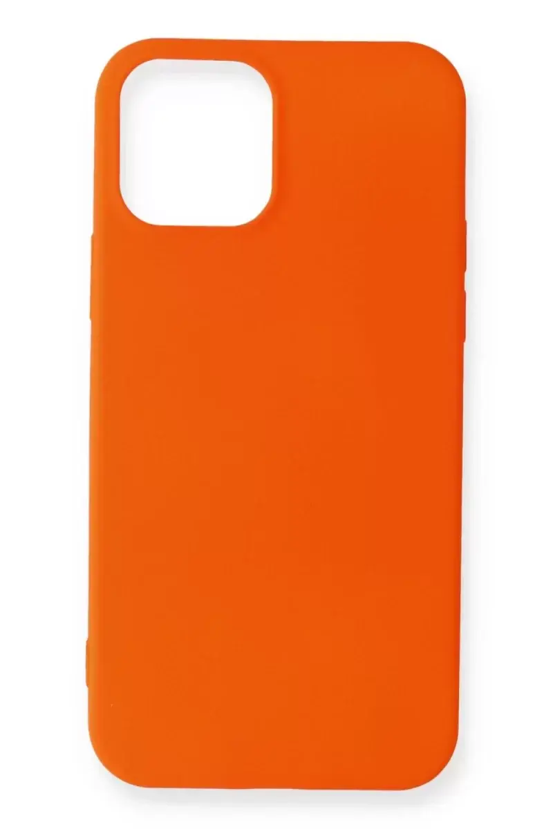 Newface İphone 12 Mini Kılıf First Silikon - Turuncu