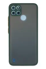 Newface Realme C21y Kılıf Montreal Silikon Kapak - Yeşil
