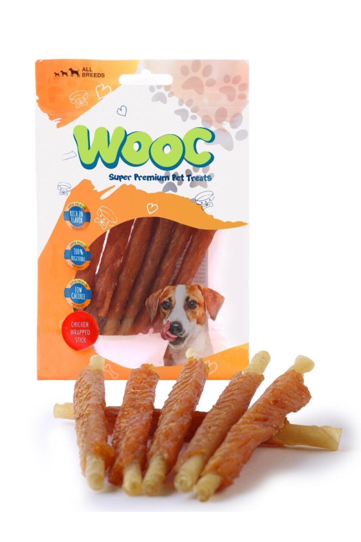 Wooc Tavuk Sargılı Natural Çubuk Köpek Ödül Maması 80gr