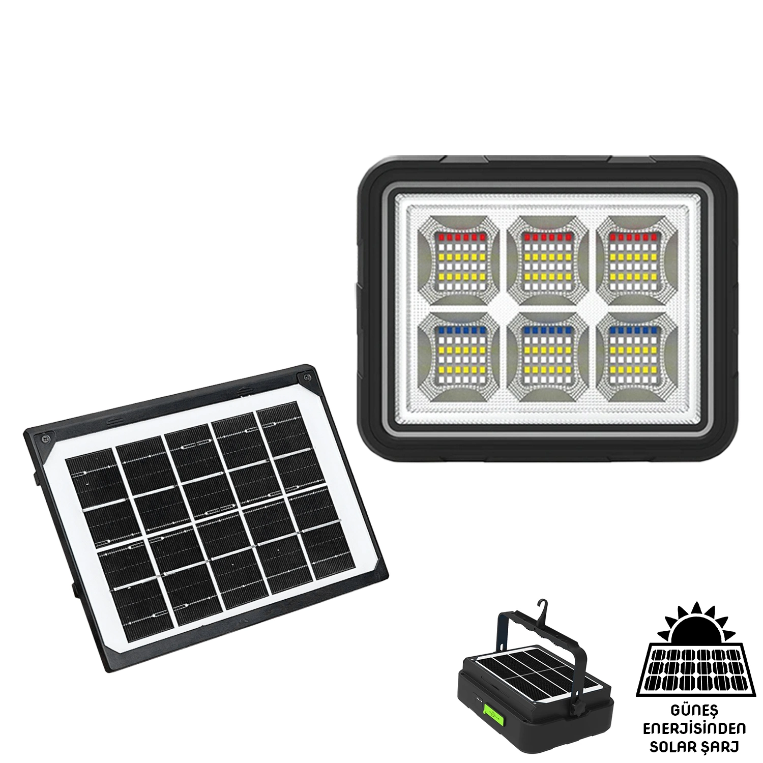 Wison 150w Güneş Enerjili Solar Kamp Feneri&projektör (ws-5570)