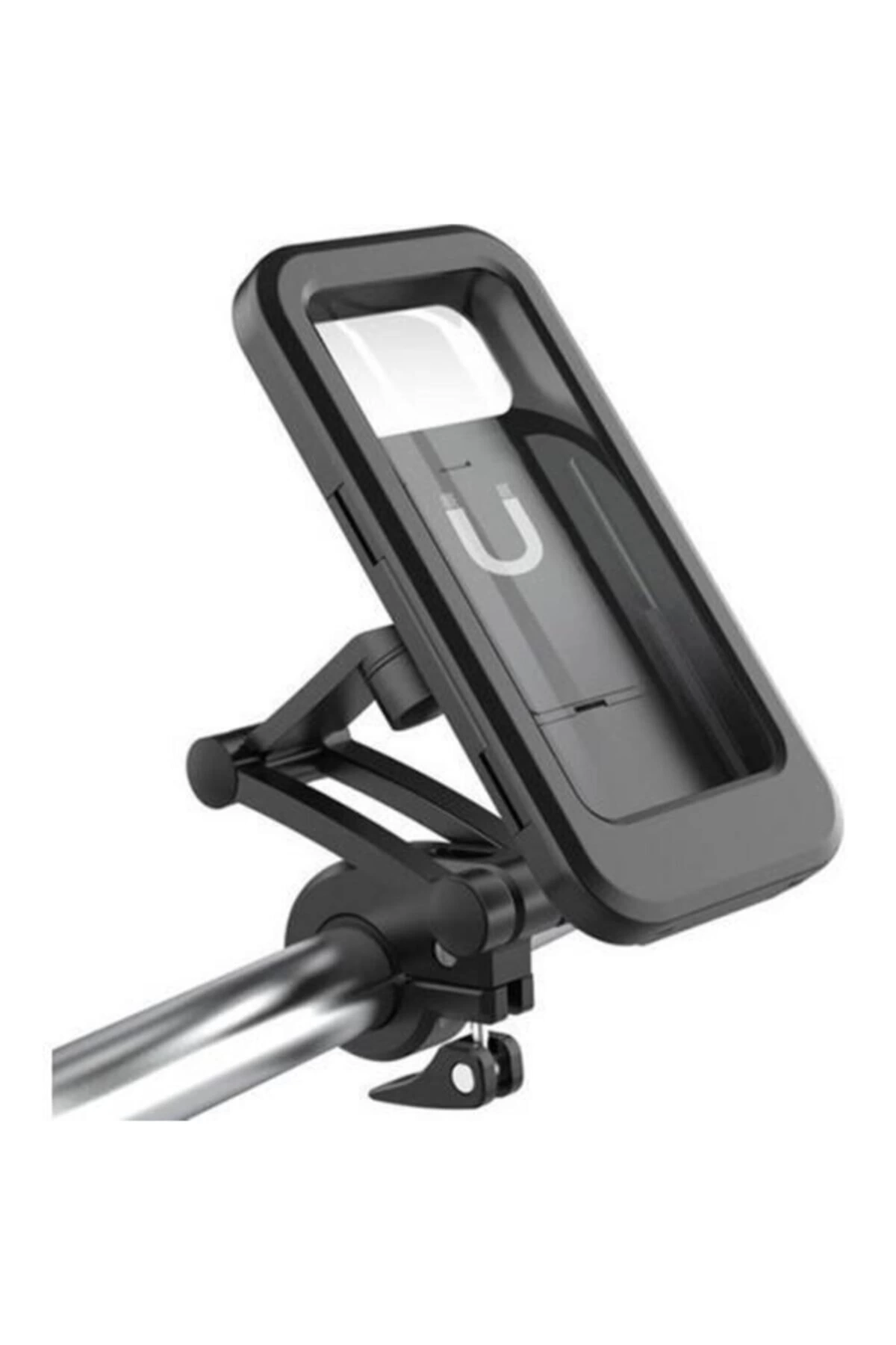 Gidon Bağlantılı Su Geçirmez Mıknatıslı Motorsiklet Telefon Tutucu