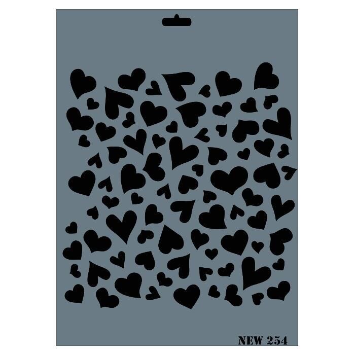 Rich New Seri N-254 Stencil 35x25 cm