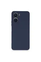 Newface Vivo Y16 Kılıf Nano İçi Kadife Silikon - Lacivert