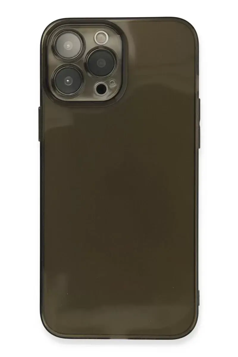 Newface Apple İphone 13 Pro Kılıf Fly Lens Silikon - Siyah