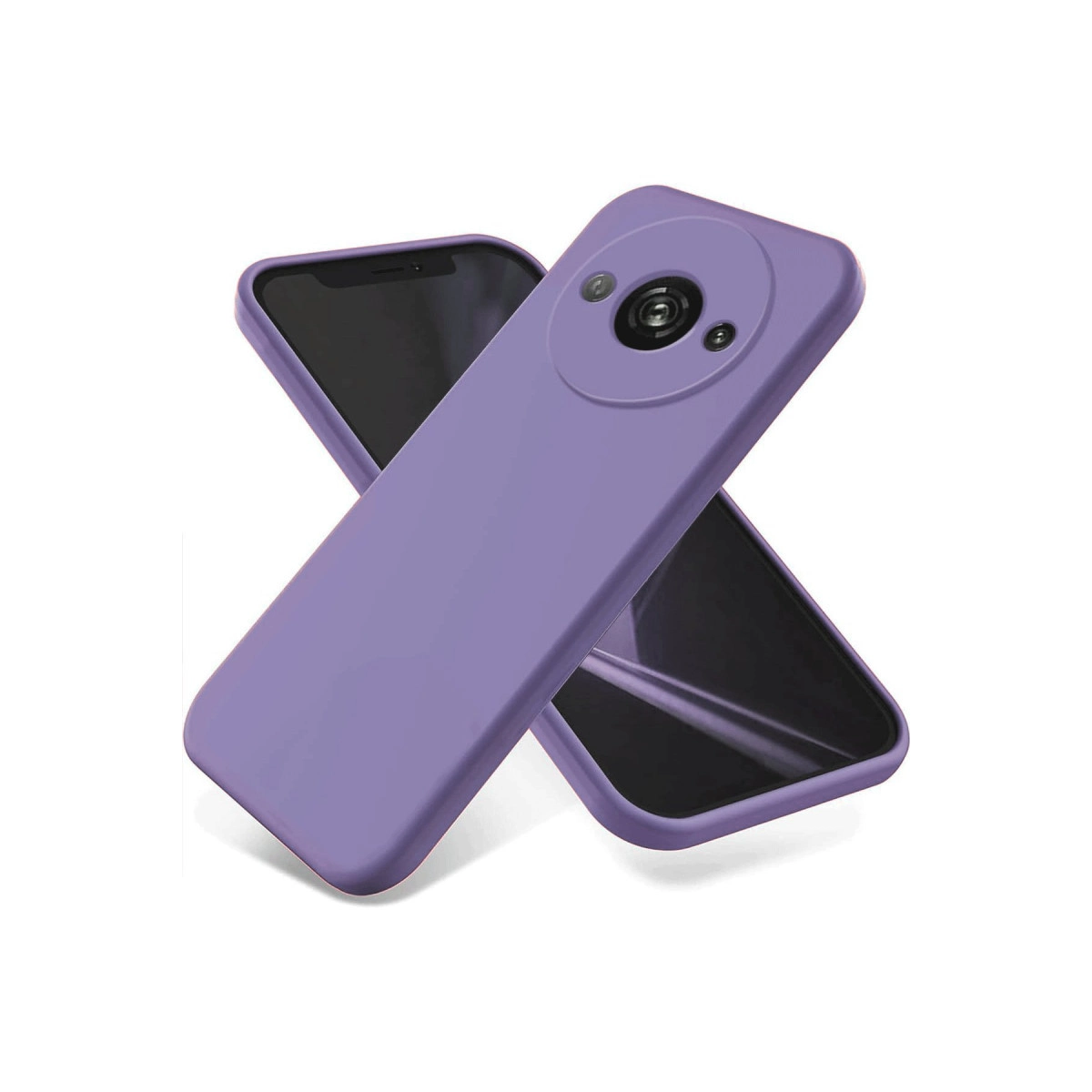 Xiaomi Redmi A3 4g Kılıf First Silikon - Lila