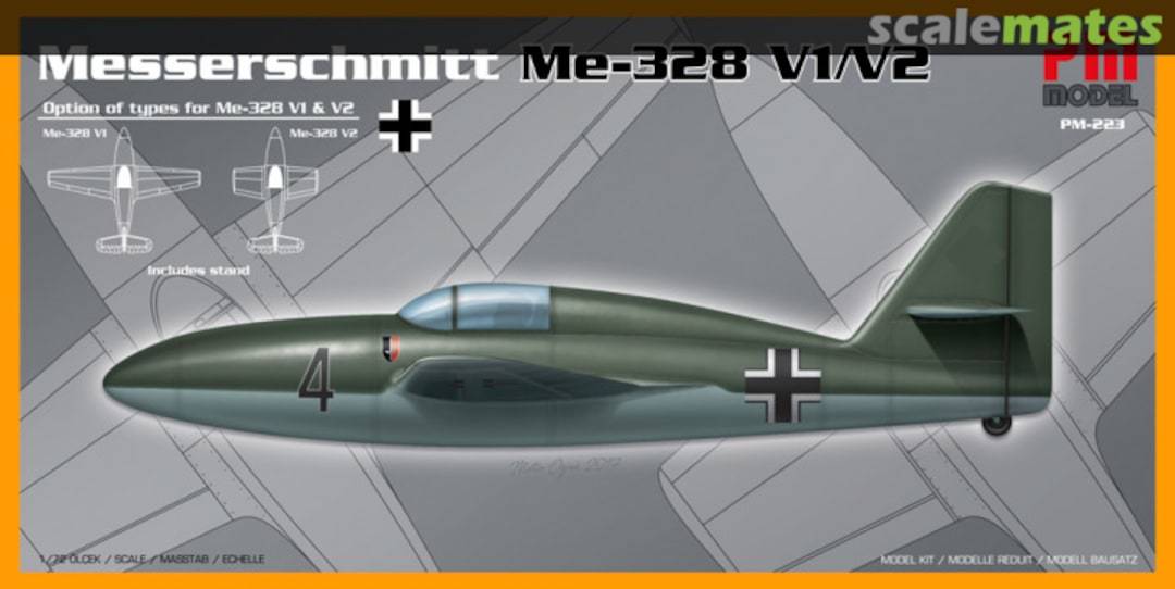 Messerschmitt Me-328 V1/V2 Model Uçak 1:72 N:Pm-223