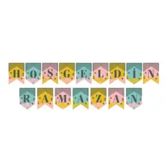 Ramazan Renkli Banner Süs - Hoşgeldin Ramazan