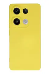 Newface Xiaomi Redmi Note 13 Pro 4g Kılıf Nano İçi Kadife Silikon - Sarı