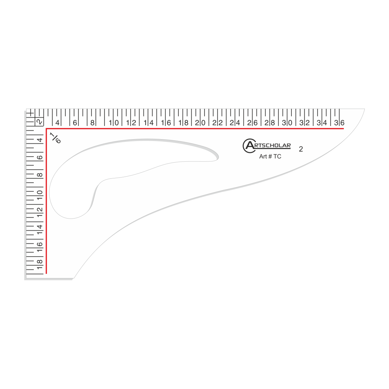 Tasarım Gönyesi 18cm N:Tc-2