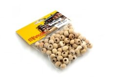 Yuvarlak Mat Ahşap Boncuk 10mm 100 Adet