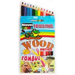 Wood Serisi Tombul Kuruboya 12'li