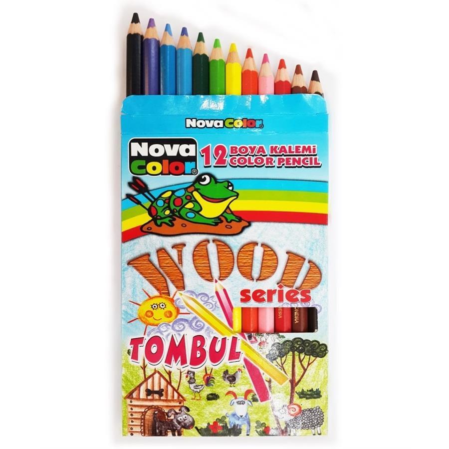 Wood Serisi Tombul Kuruboya 12'li