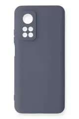 Newface Xiaomi Mi 10t Kılıf Nano İçi Kadife Silikon - Gri