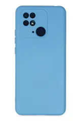 Newface Xiaomi Redmi 10c Kılıf Nano İçi Kadife Silikon - Mavi