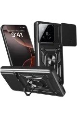 Newface Xiaomi Mi 15t Pars Lens Yüzüklü Silikon - Siyah