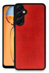 Newface Samsung Galaxy M15 Kılıf Aras Deri Kapak - Kırmızı