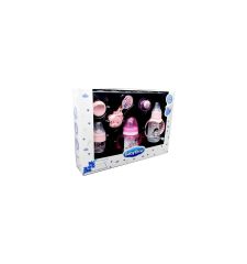 Baby Time BT206 Yenidoğan 5li Biberon ve Emzik Seti - Pembe