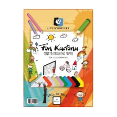 A4 Fon Kartonu 10 Renk 120gr