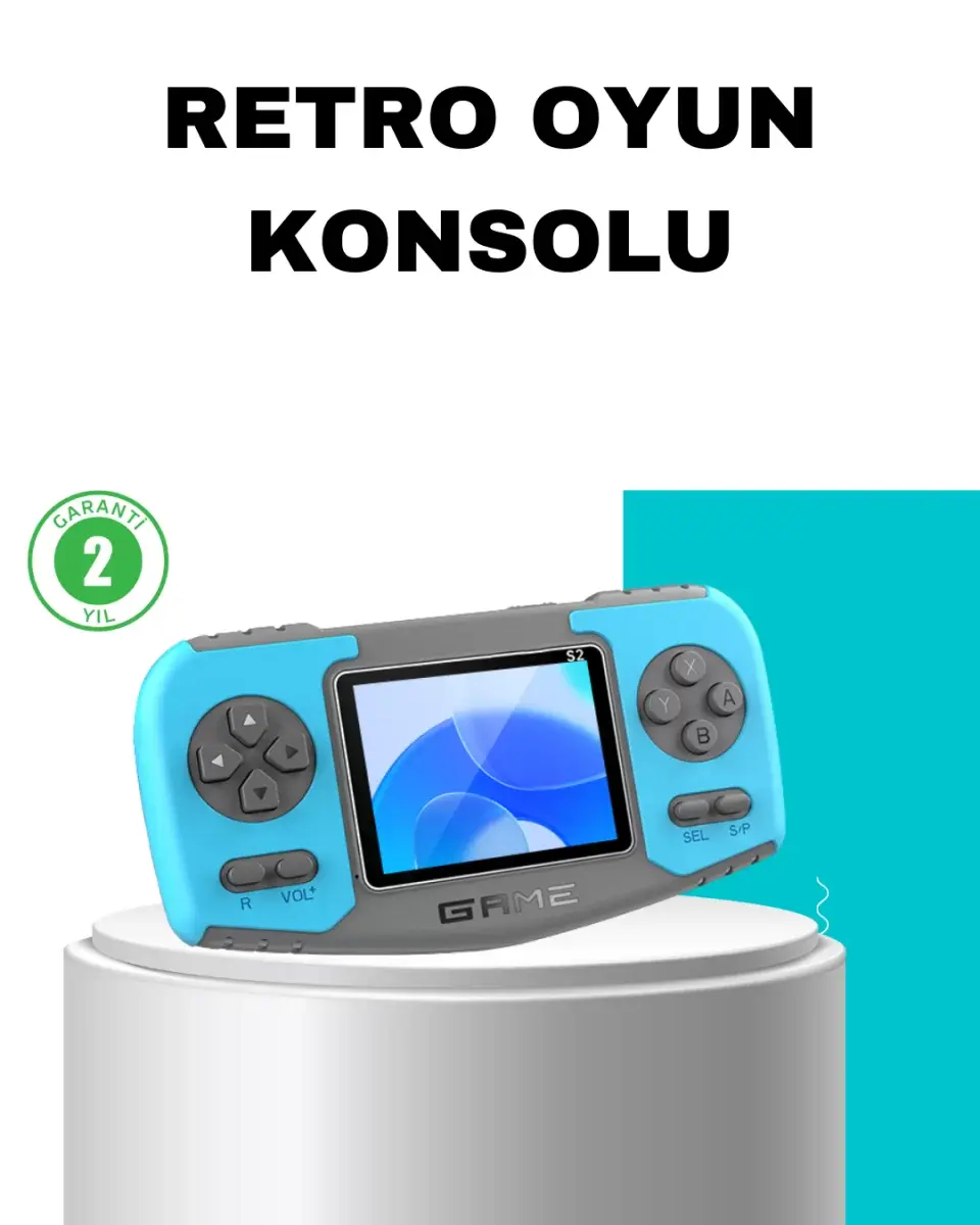 Taşınabilir Mini Video Oyun Konsolu Ergonomik Tasarım