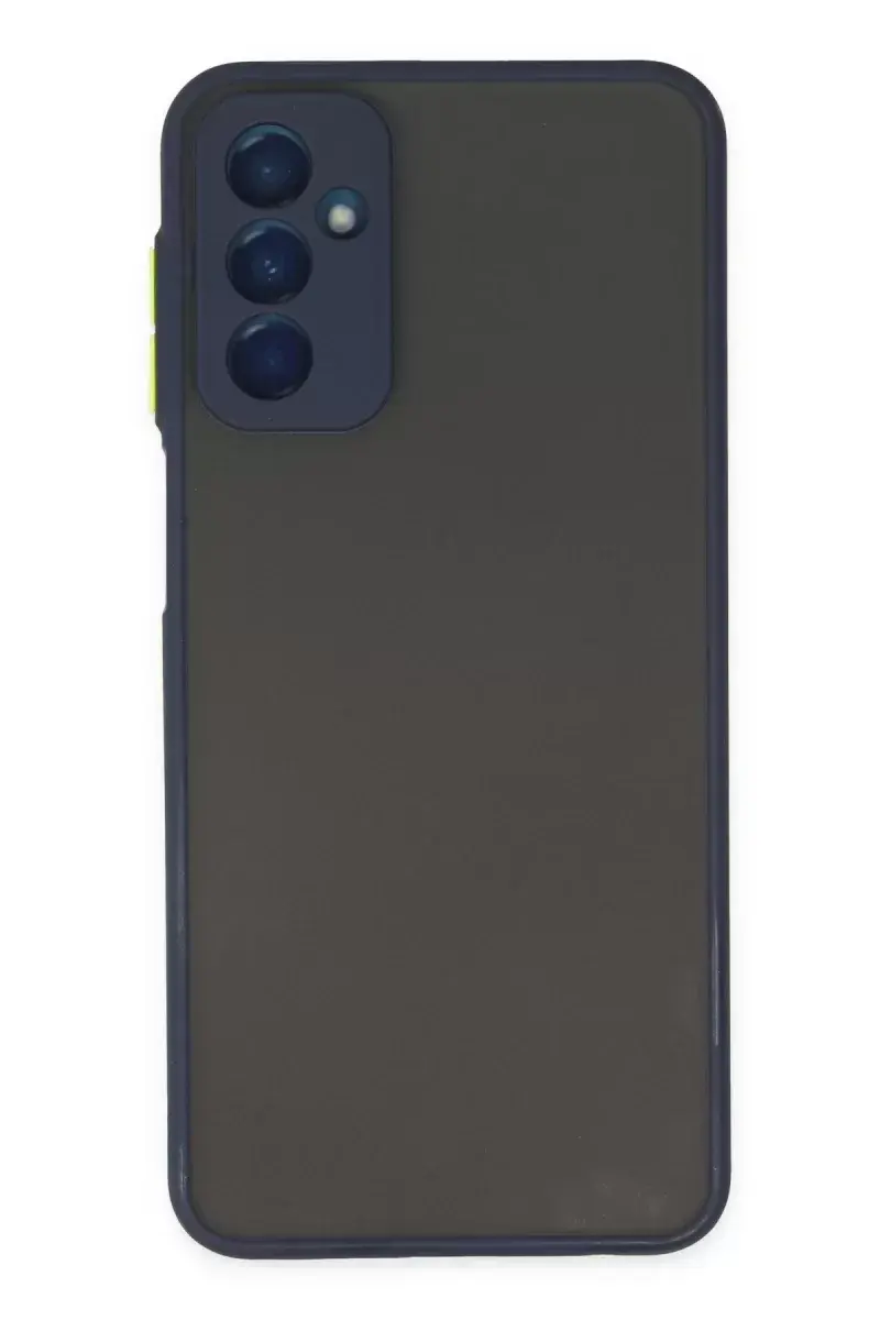 Newface Samsung Galaxy M13 Kılıf Montreal Silikon Kapak - Lacivert