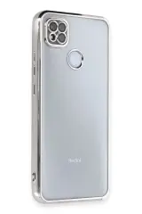 Newface Xiaomi Redmi 9c Kılıf Razer Lensli Silikon - Gümüş
