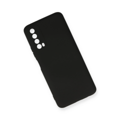 Huawei P Smart 2021 Kılıf Nano İçi Kadife Silikon - Siyah