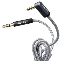 Philips Swr2114f/93 3.5mm Aux Ses Kablosu 1.5 Metre L Tipi Konnektör Örgülü Zırhlı