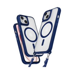 İphone 15 Plus Kılıf Enka Magsafe Silikon Kılıf - Lacivert