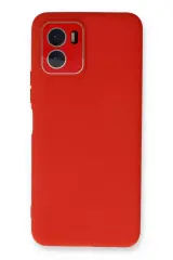 Newface Vivo Y15s Kılıf Lansman Glass Kapak - Kırmızı
