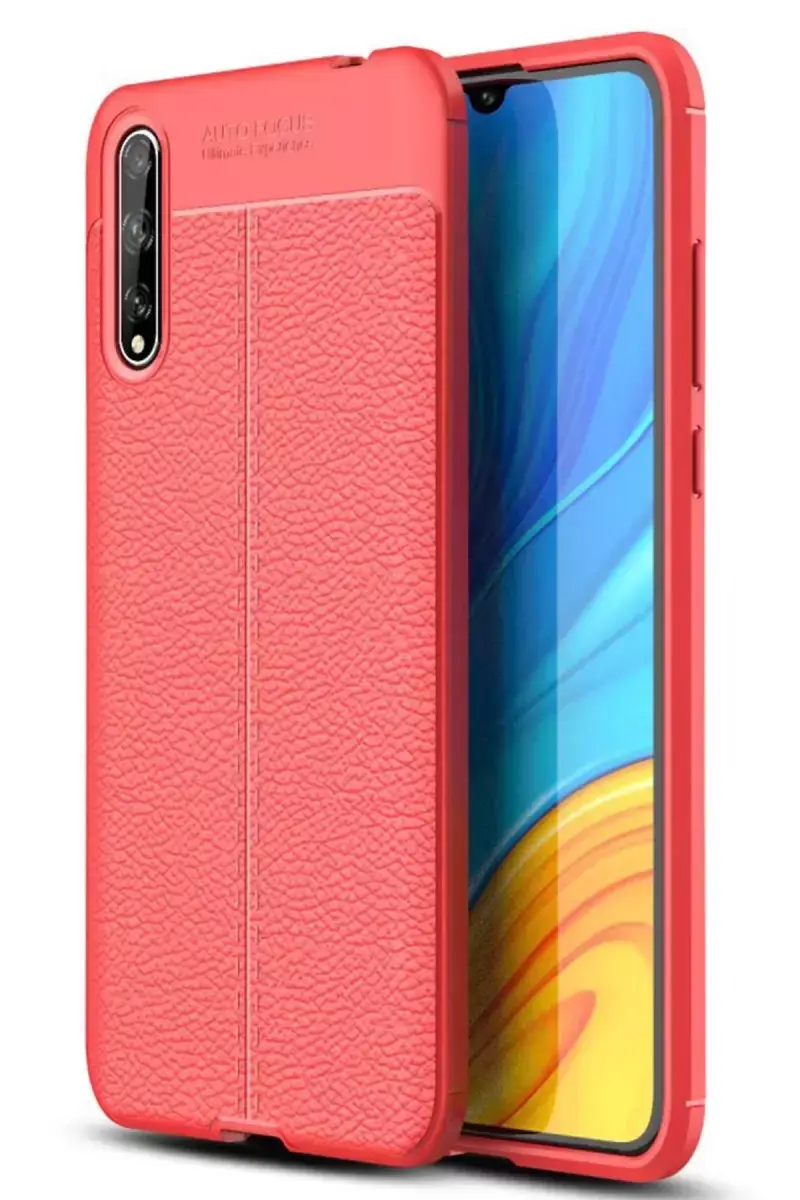 Newface Huawei P Smart S Kılıf Auto Focus Kapak - Kırmızı