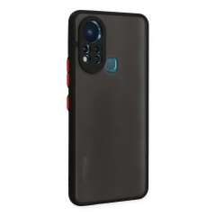 İnfinix Hot 11s Kılıf Montreal Silikon Kapak - Siyah