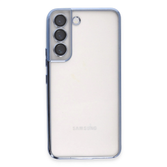 Samsung Galaxy S22 Kılıf Razer Lensli Silikon - Açık Mavi
