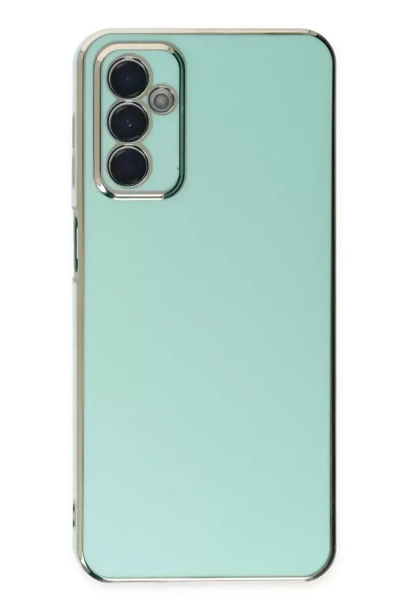Newface Samsung Galaxy A04s Kılıf Volet Silikon - Açık Yeşil
