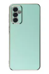 Newface Samsung Galaxy A04s Kılıf Volet Silikon - Açık Yeşil