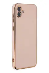 Newface Samsung Galaxy A04 Kılıf Volet Silikon - Pembe