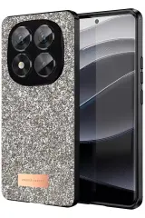 Onegif Xiaomi Redmi Note 14 Pro 5g Bright Simli Kapak - Gold