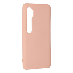 Xiaomi Mi Note 10 Lite Kılıf Nano İçi Kadife Silikon - Pudra