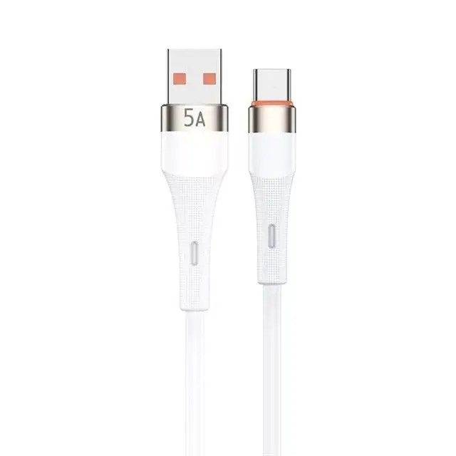 Powerway Hc05 Örgülü 5 Amper Usb To Type- C 1 Metre Şarj Data Kablosu