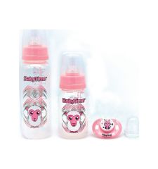 Baby Time BT209 3lü Pp Biberon Seti 0-6 Ay - Pembe