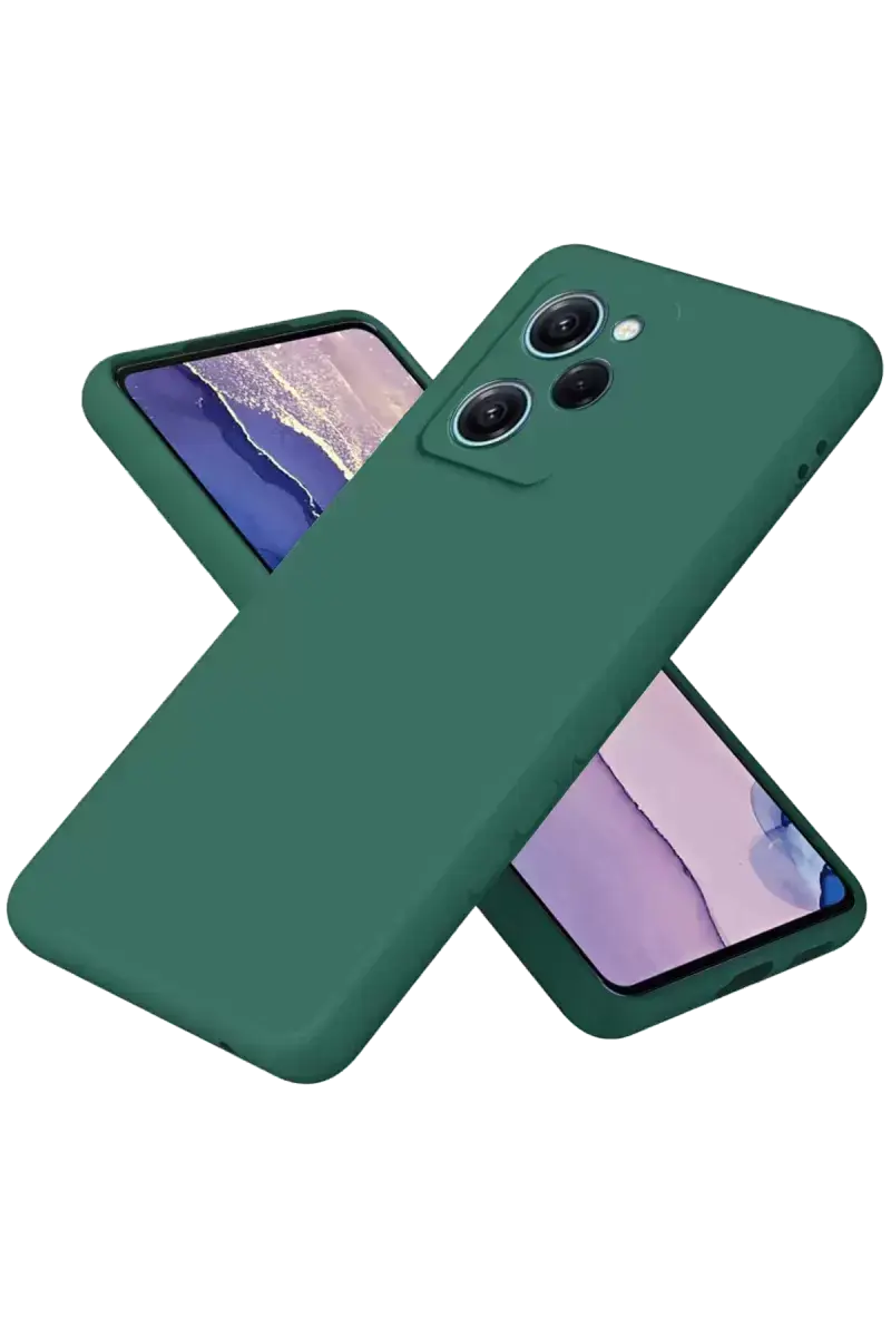 Newface Xiaomi Poco X5 Pro 5g Nano İçi Kadife Silikon - Koyu Yeşil