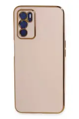 Newface Oppo A16 Kılıf Volet Silikon - Pembe