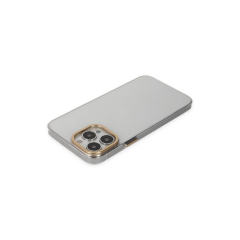 İphone 13 Pro Kılıf Anka Pc Sert Metal Kapak - Şeffaf