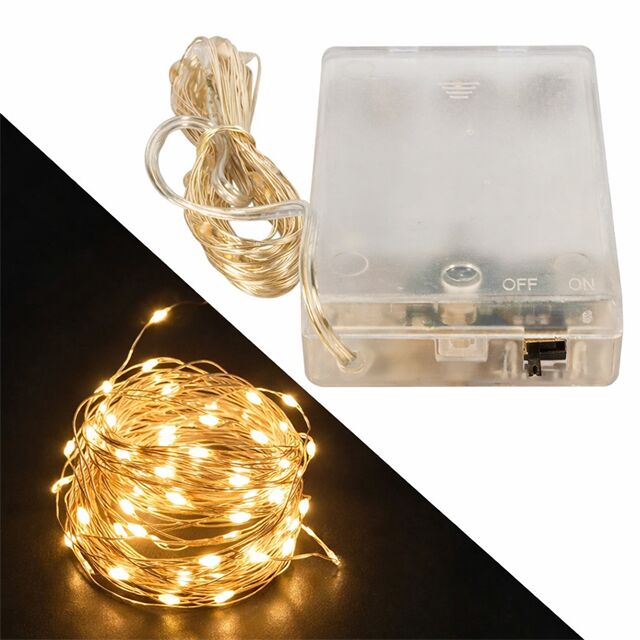 Powermaster 3*aa Pilli 4 Renkli Rgb Sabit 10 Metre Kablolu Bağ Led