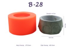Beton Saksı Silikon Kalıp N:B28
