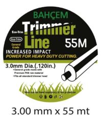 Bahçem Trimmer Line Tırpan Misinası 3 mm 53 Metre