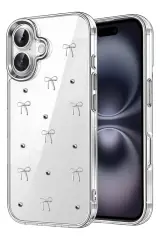 Newface Apple İphone 16 Plus Fiyonk Desenli Kapak - Desen 5