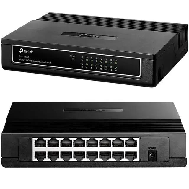 Tp-link Tl-sf1016d 16 Port 10-100 Mbps Ethernet Switch