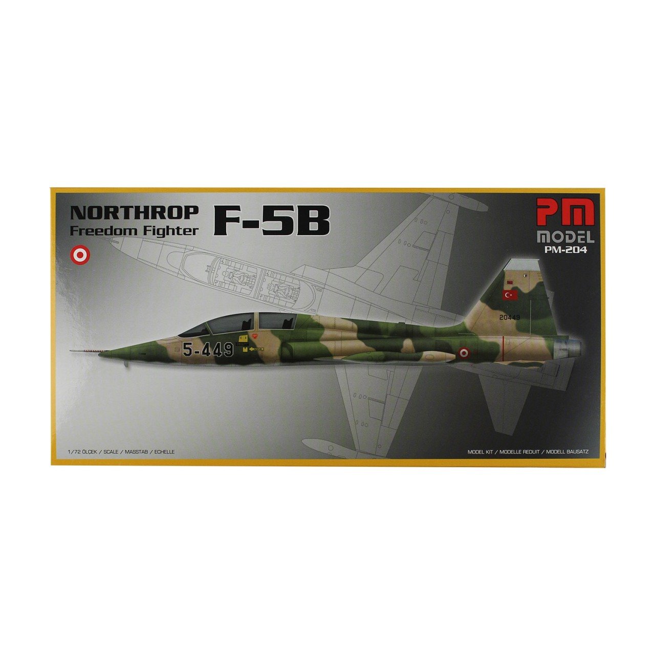 Pm-204 Northrop Freedom Fighter F-5B Model Uçak 1:72