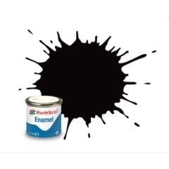 Enamel Maket Boyası - Coal Black Satin - 14ml - N:85