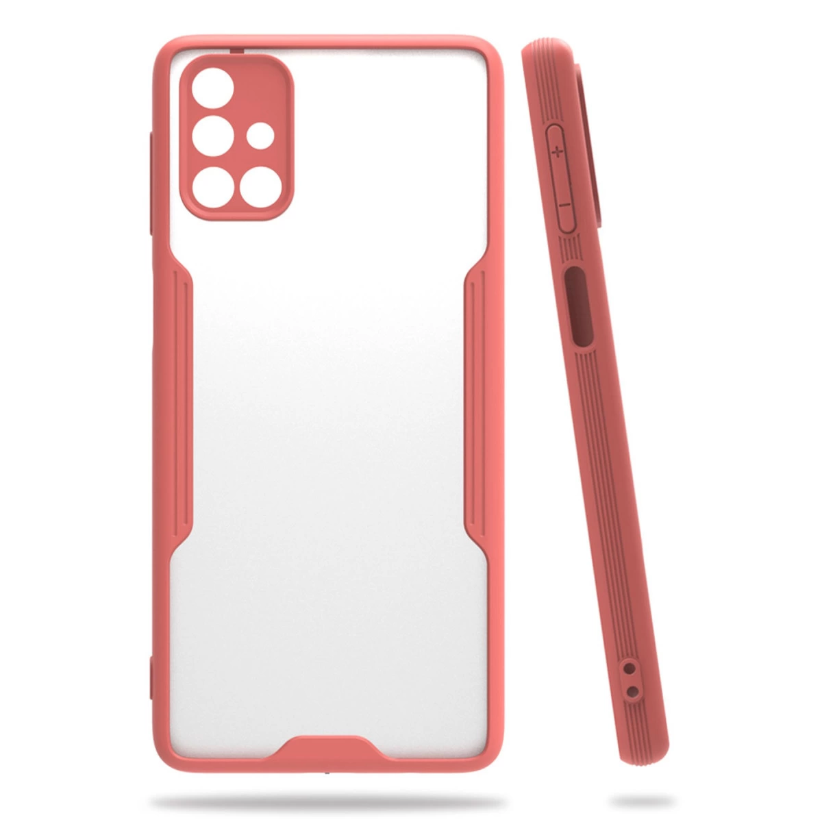 Samsung Galaxy M31s Kılıf Platin Silikon - Pembe